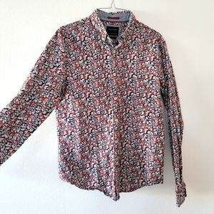Cactus man flowers men's shirt size M slim fit